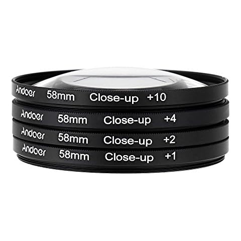 Andoer 58mm Macro Close-Up Filter Set Cover