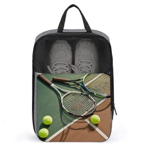 Bolsa de zapatos para tenis y golf con cremallera organizadora de viaje para hombres y mujeres
