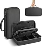 Aukuoy Tragetasche für Steam Deck, Netzteil, Ladekabel, Dockingstation und SD-Karten, Daumengriffkappen, stoßfeste Hartschalen-Reiseschutzhülle für Steam Deck-Konsole und Zubehör