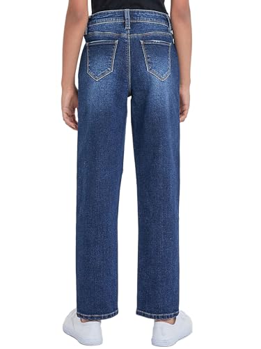 YMI Girls Selena Dream Button Fly Straight Leg Hybrid Jeans4
