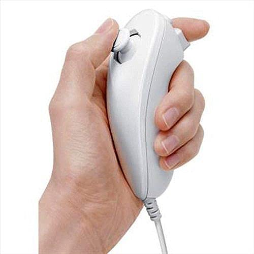 CABLEPELADO Nunchaku | Controlador Nunchuck | Mando Nunchuck | Compatible con Nintendo Wii - Wii U - Wii Mini | Blanco