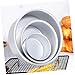 VALICLUD 3Pcs Aluminum Cake Tins Round Baking Molds for Chiffon Cheese and Wedding Cakes Easy to Use for All Baking Skills