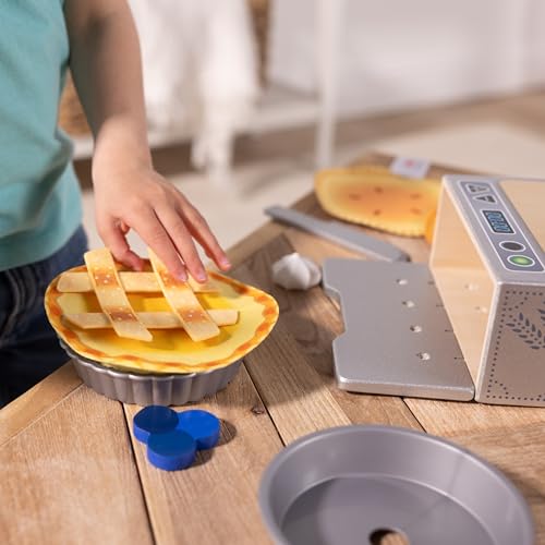 Melissa & Doug Make and Bake Pies Pretend Play Food Set with Wooden Oven - image 8