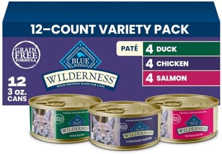 Blue Buffalo Wilderness Paté Variety Pack (Chicken, Salmon, and D...