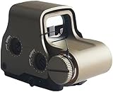 KinZon Viseur Holographique Tactique 558   Point Rouge/Verte Réglable | Compatible Rail Picatinny 20mm | Montage Rapide | pour Fusil, Pistolet & Airsoft (Couleur Marron)