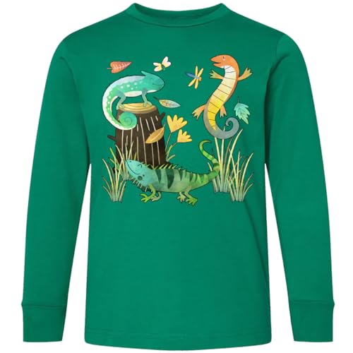 inktastic Cute Lizards Hanging Out Youth Long Sleeve T-Shirt