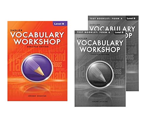 (P0073) Vocabulary Workshop Enriched Edition Student Book with Test Booklet Form A&B Level B - Grade 7