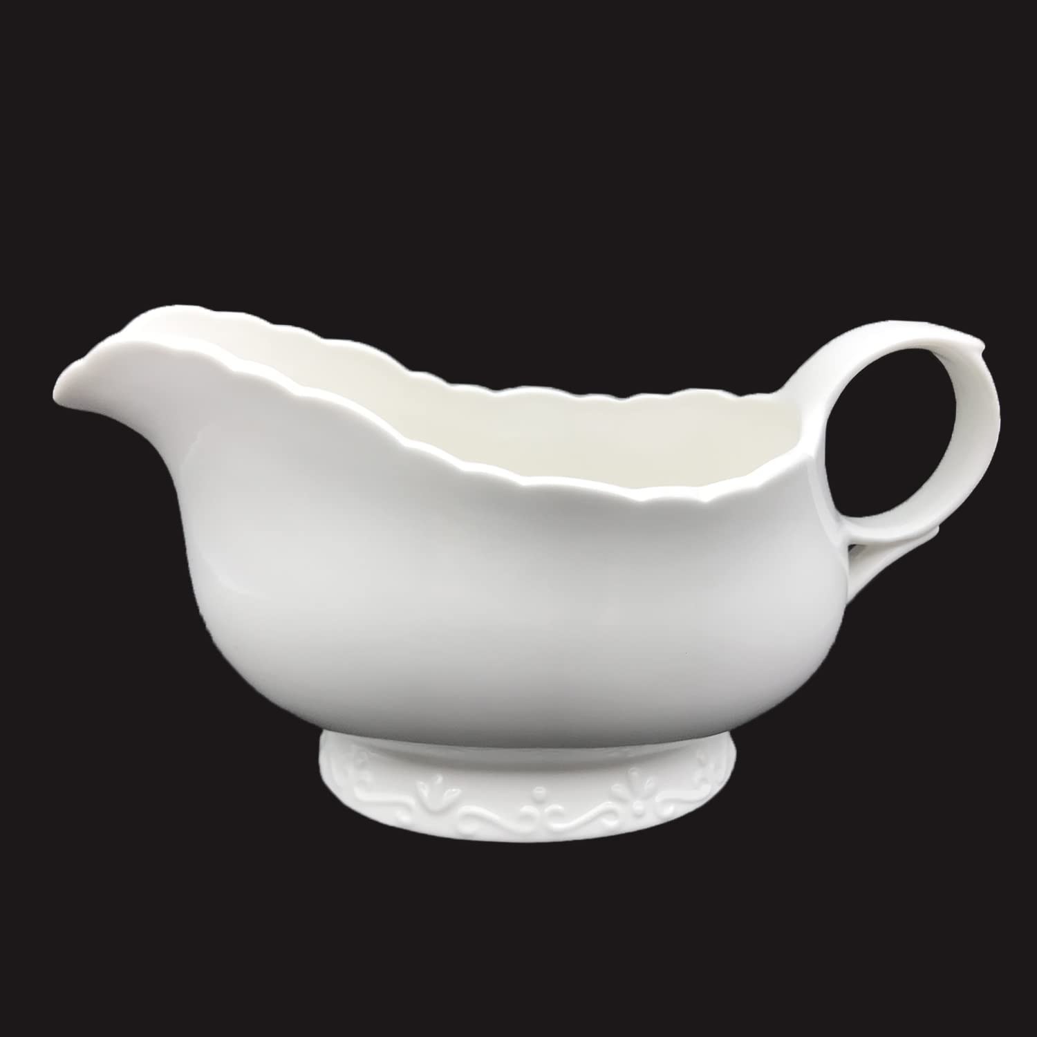 Ceramic Gravy Boat- 16 OZ Super Large Capacity Sauce Boat, 450ML (450 ML)