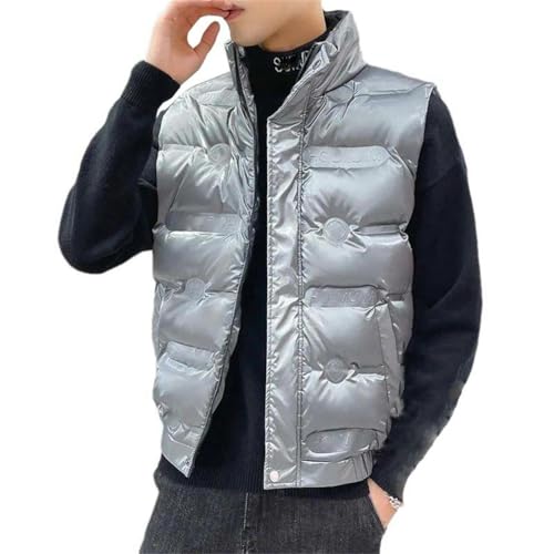 Gilet en duvet épais pour hommes BK001 veste d'hiver sans manches à col montant