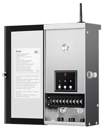 DEWENWILS 300W Wi-Fi Low Voltage Landscape Transformer with 3 Zones, 2.4Ghz Smart Low Voltage Transformer for Outdoor Lights, 120V AC to 12V/14V AC, Work with Alexa & Google Assistant, FCC Listed