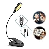 LOHAS Reading Light, 14 LEDs Rechargeable Book Light for Reading in Bed, 3000-6000K 20 Light Modes, 60 Hours Up, Eye Protection Booklight, Clip On Reading Lamp, Perfect for Bookworms, Kids&Travel