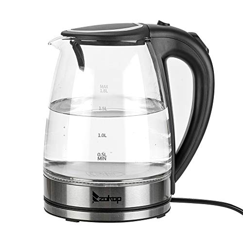 Hervidor eléctrico de vidrio 1.8L con apagado automático miniatura 1