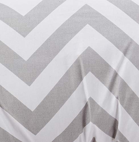 Apoio Amamentacao Estampada Cordao Brooklyn Chevron Cinza, Biramar Baby, Cinza