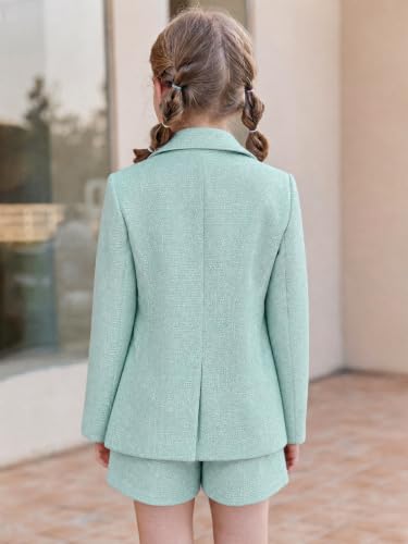 Image of Batermoon Girls Blazer Lapel Long Sleeve Blazer and Pants Set