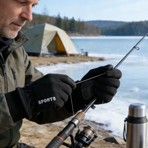 Manoplas de nieve calefactables para hombre con protección impermeable total 2