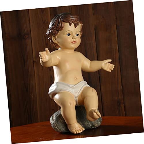 Statue de Jésus Amosfun petite statuette religieuse et déco d'autel