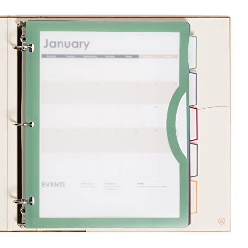 Intercalaires transparents pour classeur U Brands : 5 onglets