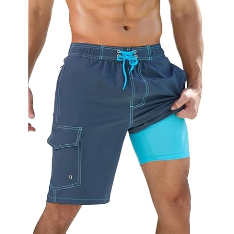 SILKWORLD Men's Swim Trunks Cover