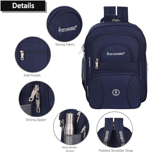 Image of STUNNERZ Stylish Waterproof School Bag Class 6th to 10th School Bag (60 L)