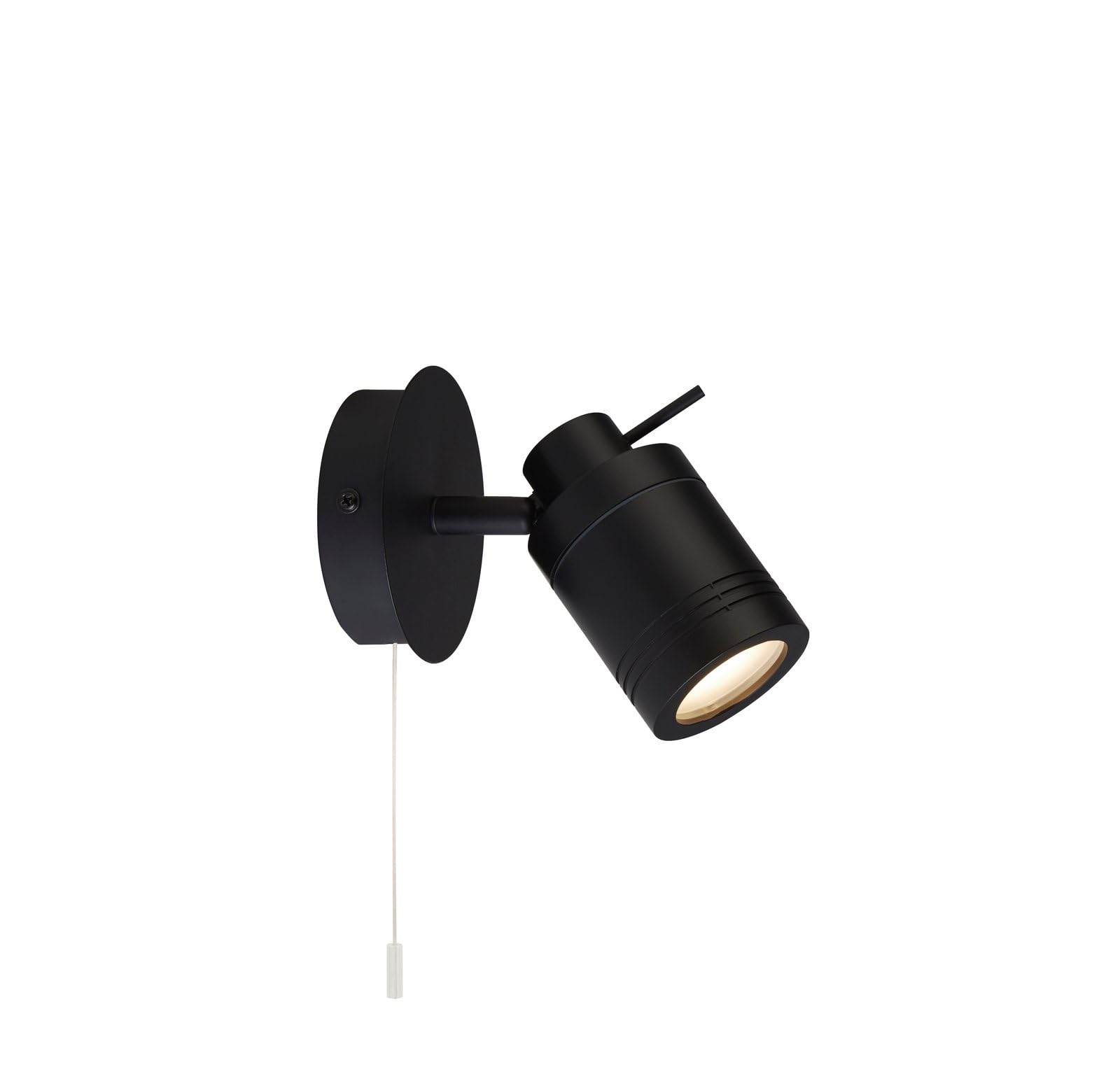 Searchlight Samson Support mural pour spot de salle de bain 1 lumière IP44, noir mat IP44