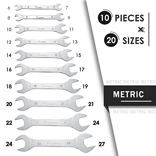 Clés à extrémité ouverte pour écrous grippés kit acier métrique 10pcs - 4