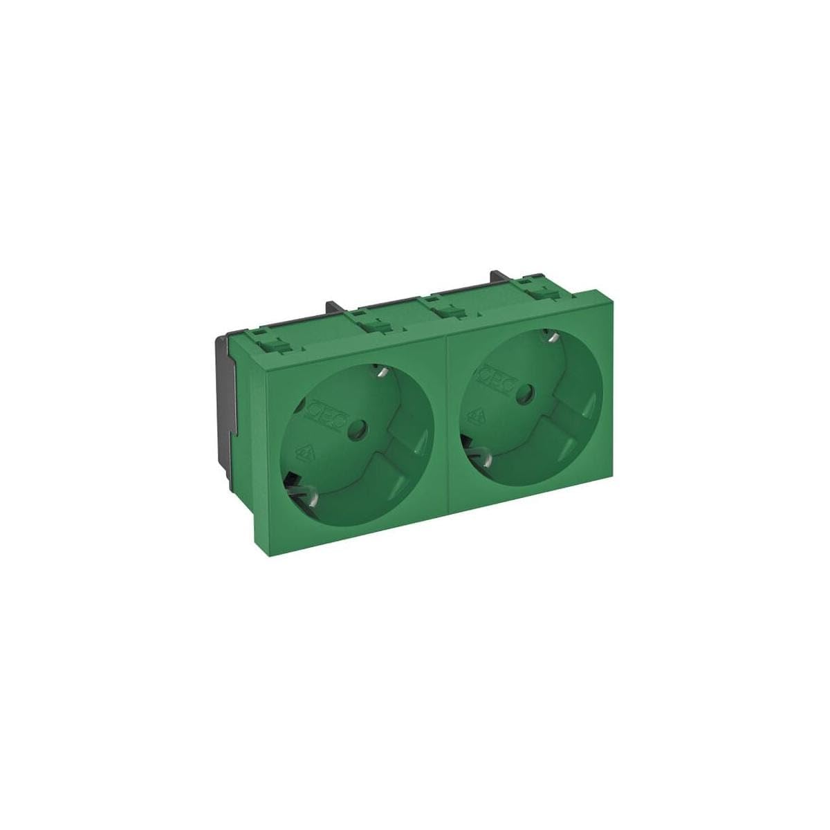 Prise double contact de protection STD-D3S MZGN2 OBO Bettermann 33° - 3
