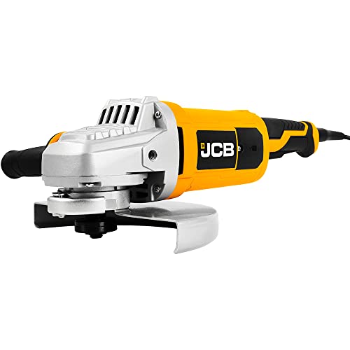 JCB Winkelschleifer Doppelpack (230 mm mit 2000 W und 115 mm mit 600 W, M14 Aufnahme, Anti-Vibrationsgriff, Sanftanlauf, verstellbare Schutzhabe, Spindelarretierung) Trennschleifer – Bild 3