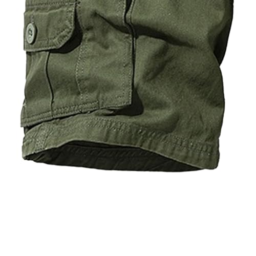 Shorts cargo militares verdes para hombre talla 34 miniatura 5