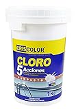 Patilla de 200g. Cloro para Piscina EN Pastillas - 5 ACCIONES (1 Kg)