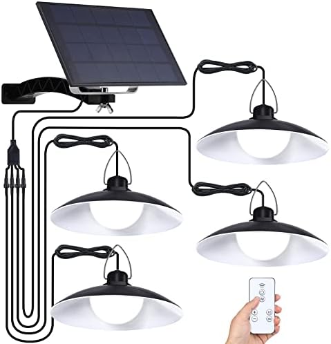 LEKIA Solar Hängelampe Mit Fernbedienung - 244 LED Außenleuchte Mit Bewegungsensor