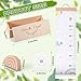 DoubleFill Height Growth Chart Wall for Kids with Wooden Keepsake Box & Hook 7 ft Children Height Measurement Canvas Measure Ruler Baby Growth Tracker Board Removable Nursery Wall Decor(Rainbow)