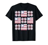 Patriotic Quilt USA Flag Quilter 4th July Quilting Sewing T-Shirt