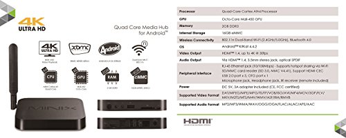 Minix NEO X8 PLUS Streaming Media Player (Black)
