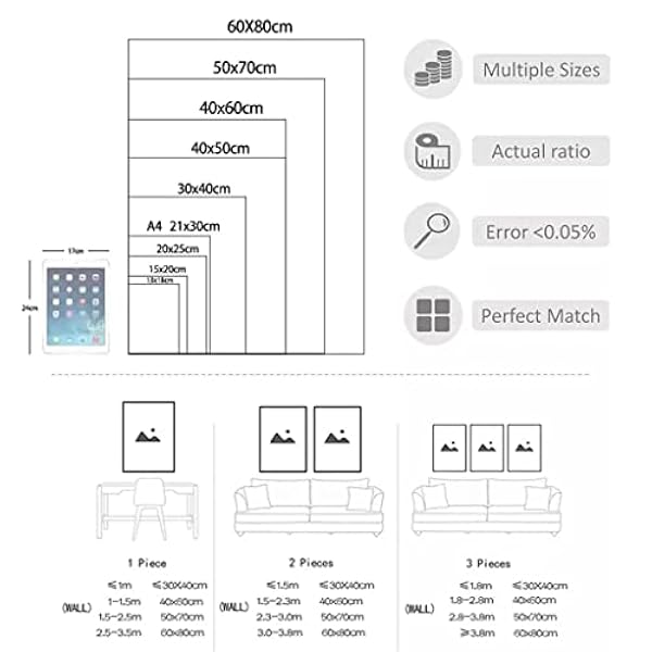 UYFGUYFG Nordic gouden abstracte blad bloem muur foto moderne stijl canvas print kunst gangpad woonkamer print woonkamer muurschildering (Color : Color 4, Size : 30x60cm)