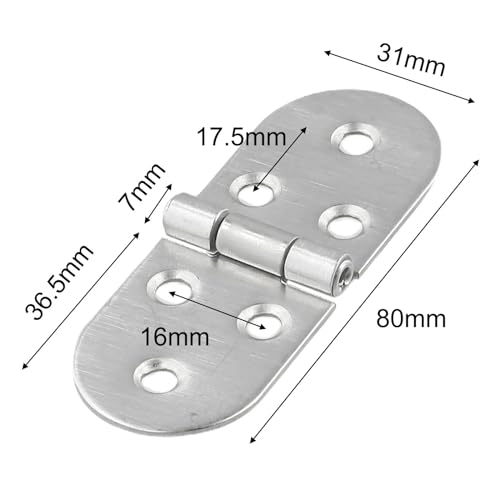 Charnière pliante en acier inoxydable autoportante pour finitions haut de gamme