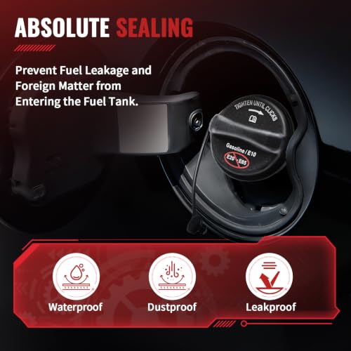 Image of Gas Cap Fuel Cap FC1079 for 2003-2021 Ford F150 F250 F350 F450 F550 Focus Fusion Edge Ranger Taurus Lincoln Mark LT MKX MKZ Zephyr Town Car Mercury Mariner Milan Sable Monterey