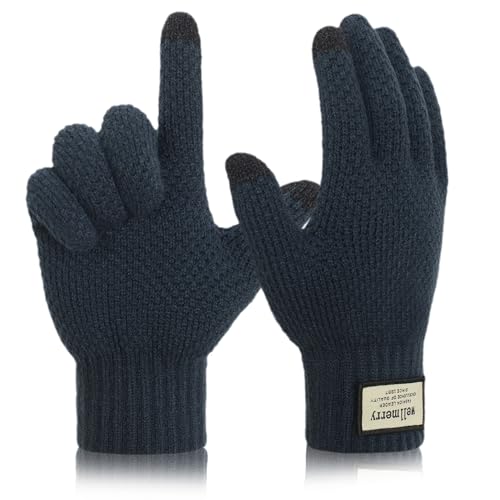 Guantes térmicos de invierno con sensibilidad táctil completa para móviles y tabletas
