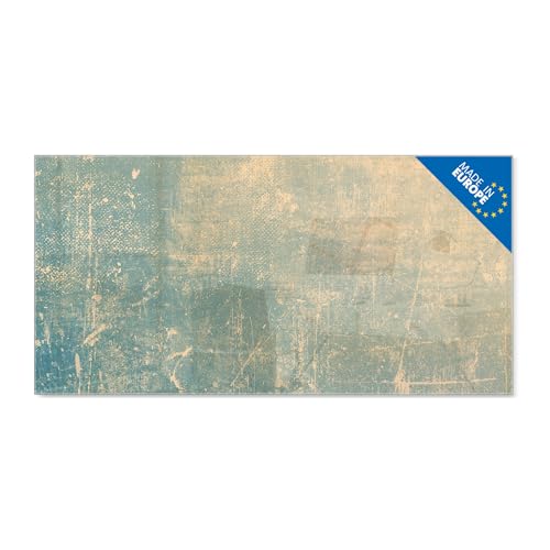 banjado Glas Magnettafel (110 x 55cm) - Magnetwand Glas - Magnetpinnwand als Memoboard - Pinnwand Magnettafel Küche, Büro, Kinderzimmer - Patina Grün