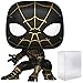 Spider-Man POP Marvel No Way Home - Spiderman in Black and Gold Suit Funko Pop! Vinyl Figure (Bundled with Compatible Pop Box Protector Case), Multicolor, 3.75 inches