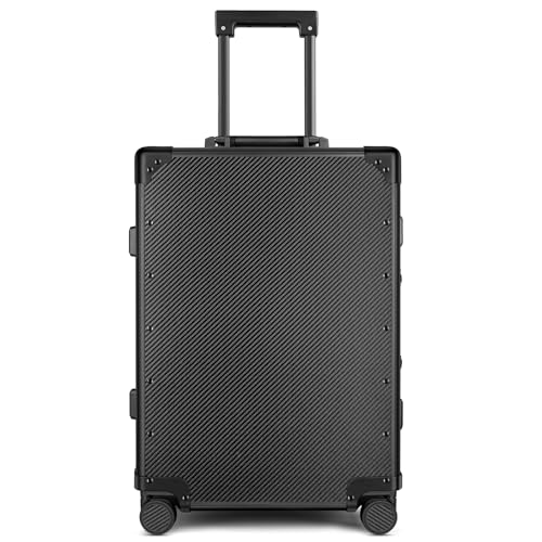 T-carbon 21' Real Carbon Fiber Suitcase,Carry on Luggage,Zipperless Luggage Aluminum Frame Hardside...