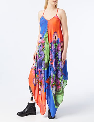 Desigual Eco Beach Floral Vestito, Multicolore