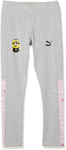 Preisvergleich Produktbild PUMA Mädchen Minions Leggings, Light Gray Heather, 152