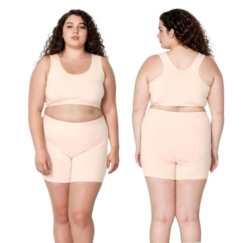 Image of Adira | Under Dress Shots for Women | Plus Size Women Tights Shorts | Soft & Comfy, Knitted Stretchy Fabric | Shorts for Dress | Women Inner Shorts | Plus Size | Pack of 2