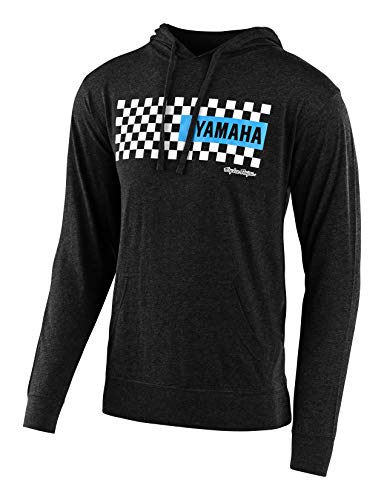 Troy Lee Designs Yamaha Checkers Hoody (SMALL) (GUNMETAL HEATHER)