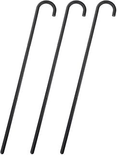 Garneck - Juego de 3 muletas decorativas de plástico, color negro para disfraz accesorio de baile, accesorio de traje