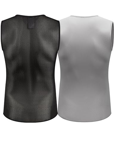 Przewalski Men’s Sleeveless Cycling Undershirt Quick Dry Bike Base Layer Vests Breathable Bicycle Jerseys Biking Tank Tops2