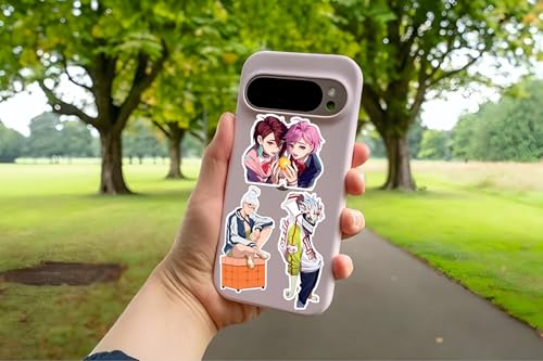 Image of AnimeVerse Pack of 58 Dandadan Anime Stickers for Laptop, Phone, Guitar, Bike, PC, | Waterproof Glossy Vinyl Decals | Residue-Free Anime Stickers Collection (Dandadan)