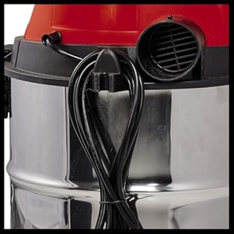 Einhell TC-VC 1930 S wet and dry vacuum cleaner (1,500 W, 30 l rust-proof stainless steel tank, blow connection, incl. plastic suction hose, floor/crevice nozzle, filters)