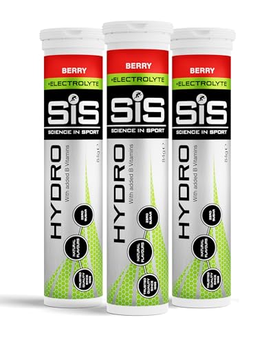 Science in Sport Tabletas Hydro 20 pcs. Baya - Tabletas de electrolitos, veganas y sin gluten,...