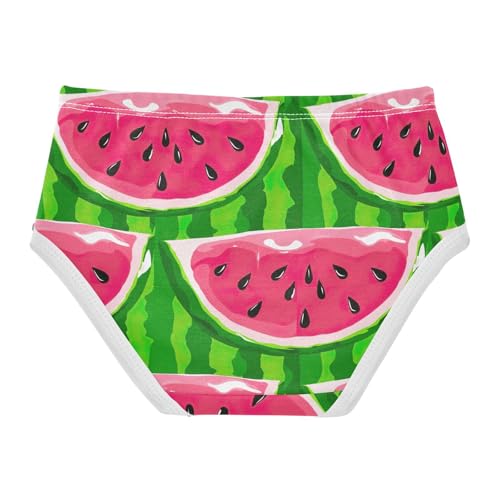 Joisal Watermelon Skin Pink Green Little Girl Panties Girls Underwear Toddlers Cotton Fun Print Undies Kids Briefs 2t2